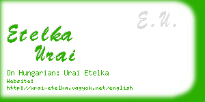 etelka urai business card